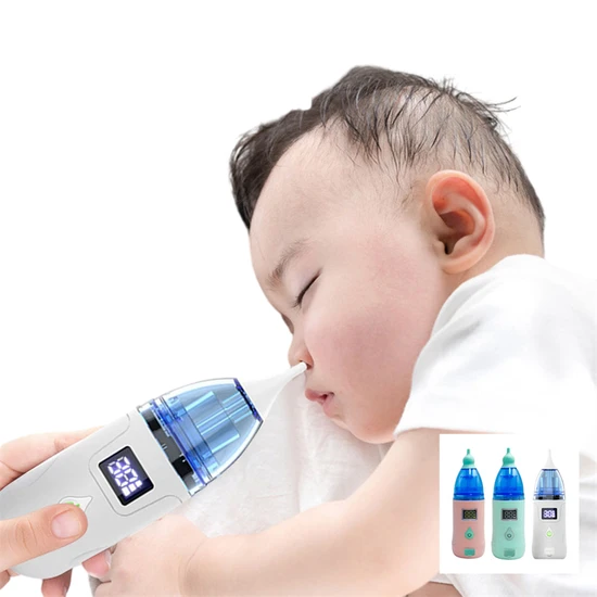 Aspirador nasal eléctrico materno-infantil para bebés que limpia la congestión nasal.