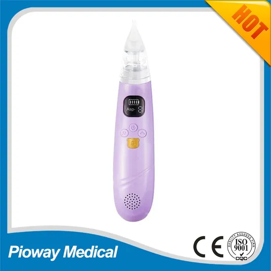 Aspirador nasal eléctrico para bebés, aspirador nasal de silicona infantil