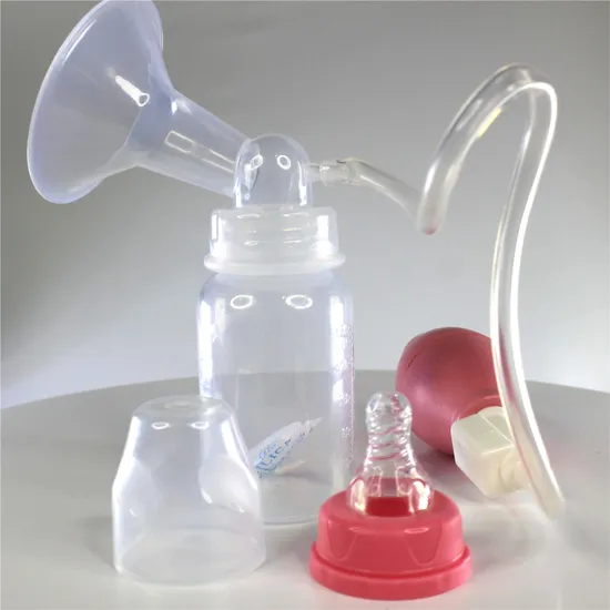 Extractor de leche manual portátil inalámbrico con biberón sin BPA