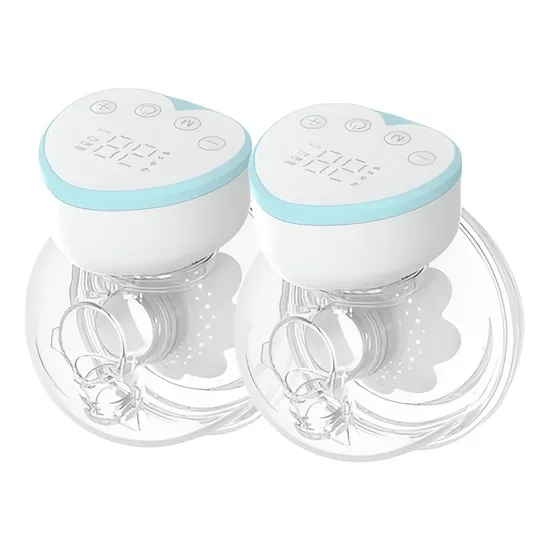 Extractor de leche recargable, silencioso, alimentador para bebés, succión indolora, de silicona, manos libres, eléctrico, inalámbrico y portátil.
